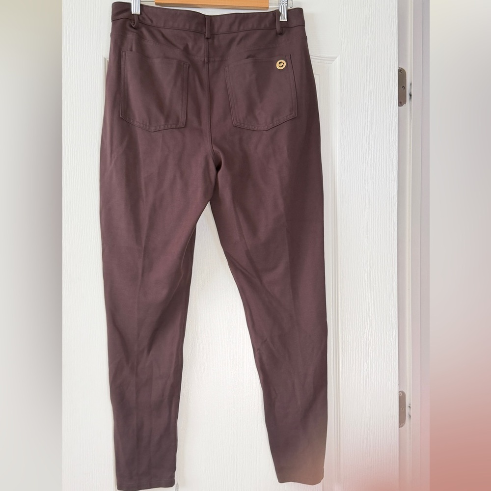 Michael Kors Chocolate Brown Ankle Length Pants, Large